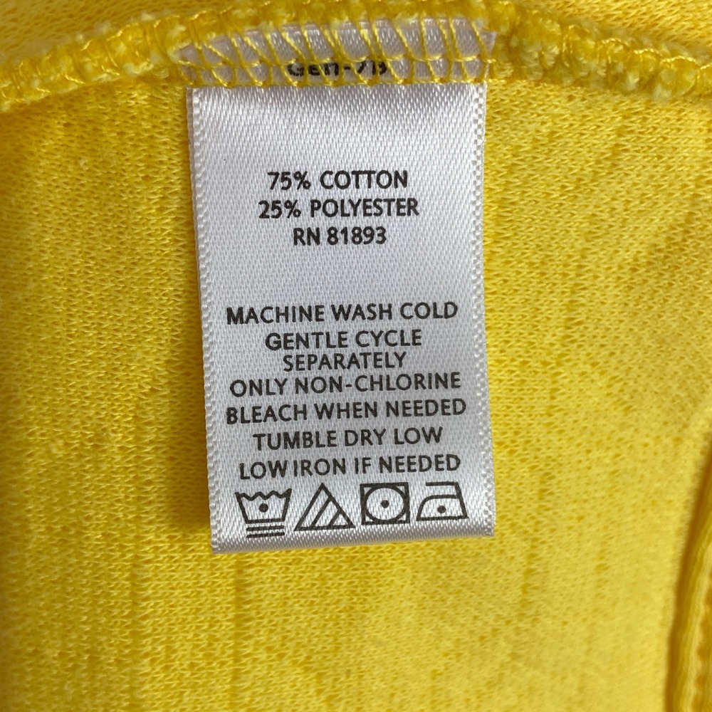 ISAAC MIZRAHI LIVE Quilted Jacket Womens XL‎ Yellow Cotton Blend Button Front - Picture 5 of 7